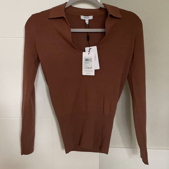 NWT Reiss Natalia Polo Knit Top - Picture 2 of 6